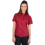 Womens Premier Stretch Poplin Business Shirts Short Sleeve
