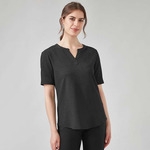 Womens Ruche Short Sleeve Blouse