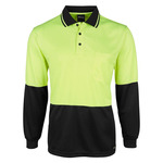 Mens Hi Vis Long Sleeve Jacquard Non Cuff